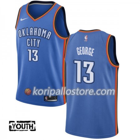 Oklahoma City Thunder Paul George 13 Nike 2017-18 Sininen Lasten Pelipaidat Swingman